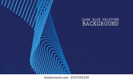 Dunkelblauer abstrakter Halbton-Hintergrund für Hintergrund oder Präsentation