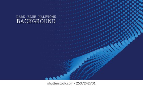 Fondo abstracto de semitono azul oscuro para fondo o presentación