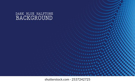 Dark Blue halftone abstract background for backdrop or presentation