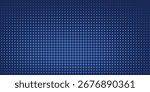 Dark blue halftone dotted abstract background, big data pattern, technology or futuristic visualization, waveform dot texture, music backdrop.