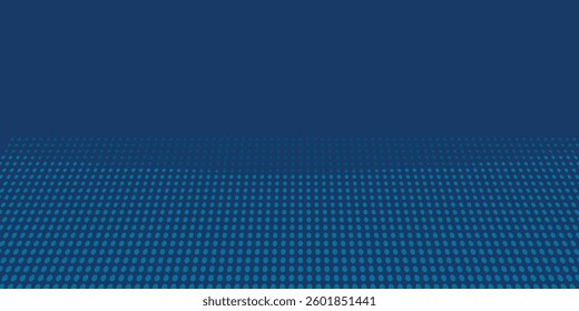 Dark blue halftone dotted abstract background, big data pattern, technology or futuristic visualization, waveform dot texture, music backdrop. ,Beautiful movement modern art dotted