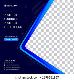 Dark Blue Health Social Media Post Banner