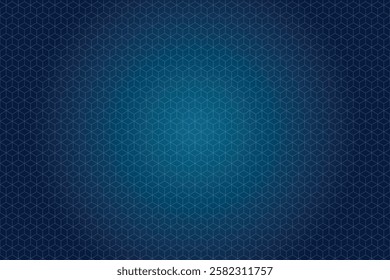 Dark Blue Hexagon Geometric Pattern