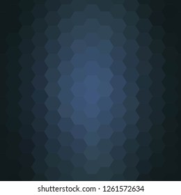 dark blue hexagons. template for presentation. abstract background
