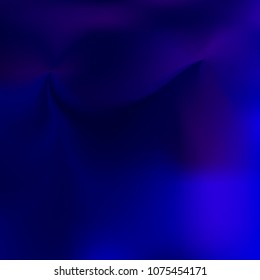Dark blue holographic background. Foil rainbow texture. Abstract soft pastel colors backdrop. Trendy creative vector cosmic gradient. Vibrant print illustration. Creative neon template for banner.