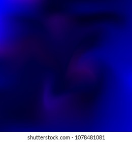 Dark blue holographic background. Foil rainbow texture. Abstract soft pastel colors backdrop. Trendy creative vector cosmic gradient. Vibrant print illustration. Creative neon template for banner.