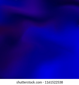 Dark blue holographic background. Foil rainbow texture. Abstract soft pastel colors backdrop. Trendy creative vector cosmic gradient. Vibrant print illustration. Creative neon template for banner.