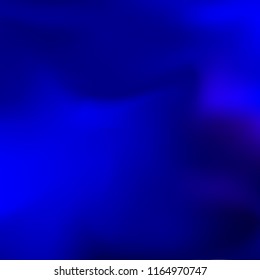 Dark blue holographic background. Foil rainbow texture. Abstract soft pastel colors backdrop. Trendy creative vector cosmic gradient. Vibrant print illustration. Creative neon template for banner.