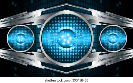 Dark blue illustration of technology internet network computer background with binary number, style background. infographics. Information. motion blur. pixel. Binary digit. number. vector. eye