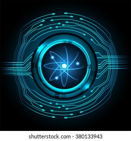 dark blue illustration of technology internet network computer background with binary number, style background. 
