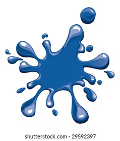 Blue Water Blob Stock Vector (Royalty Free) 121258426 | Shutterstock