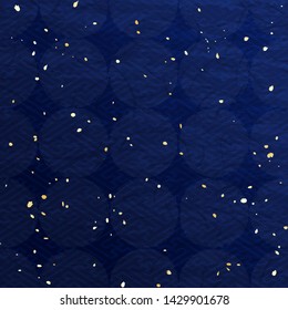 Dark Blue Japanese Dot pattern  