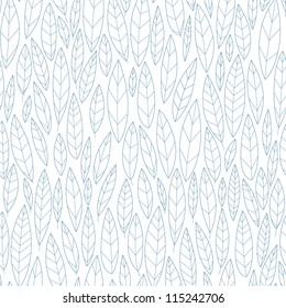 dark blue leaves seamless pattern