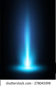 Dark Blue light Abstract background, rays. stage
