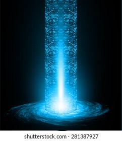 Dark blue light Abstract background. dark red color Light Abstract Technology background for computer graphic website internet and business. circuit. illustration. infographics. ray