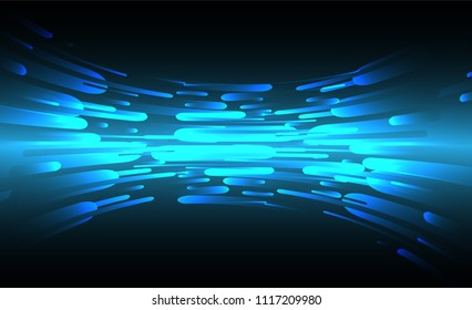 Dark blue Light Abstract. move motion blur.