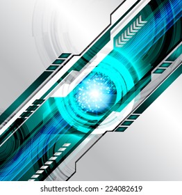 Dark blue Light Abstract Technology background for computer graphic website internet and technology.