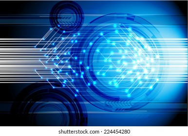 Dark blue Light Abstract Technology background for computer graphic website and internet, circuit board.