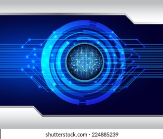 Dark blue Light Abstract Technology background for computer graphic website and internet, circuit board. 