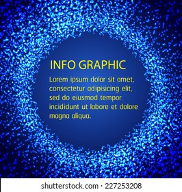 Dark blue Light Abstract Technology background for computer graphic website internet. text box. Brochure. card.