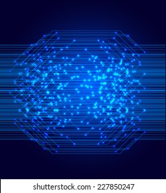 Dark blue Light Abstract Technology background for computer graphic website internet. text box. Brochure. card. circuit.