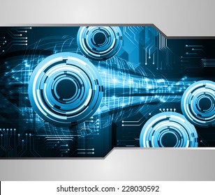 Dark blue Light Abstract Technology background for computer graphic website internet. Brochure. card. arrow. circuit.