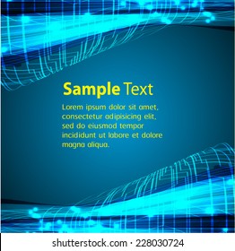 Dark blue Light Abstract Technology background for computer graphic website internet. text box. Brochure. card. arrow. circuit.
