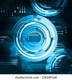 Dark blue Light Abstract Technology background for computer graphic website internet. circuit. text box. label. card.