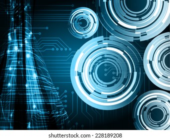 Dark blue Light Abstract Technology background for computer graphic website internet. circuit. text box. label. card.