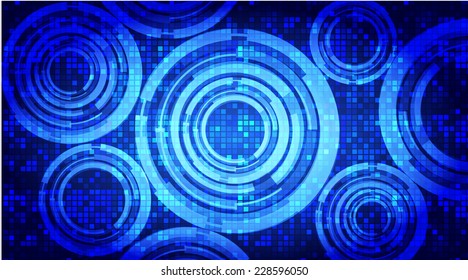 Dark blue Light Abstract Technology background for computer graphic website internet. circuit board. text box,
