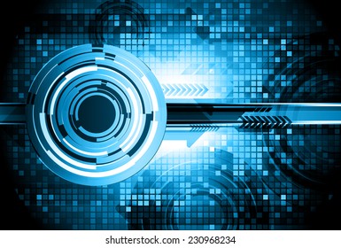 Dark blue Light Abstract Technology background for computer graphic website internet. circuit. 