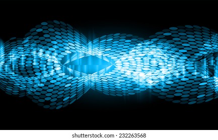 Dark blue Light Abstract Technology background for computer graphic website internet and business. text box. Brochure. card. wave. 