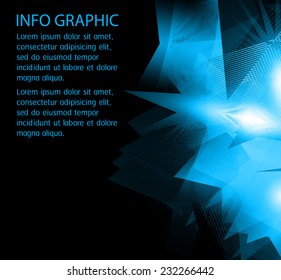 Dark blue Light Abstract Technology background for computer graphic website internet and business. text box. Brochure. card. 