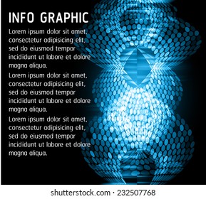 Dark blue Light Abstract Technology background for computer graphic website internet. text box. Brochure. card. wave. 