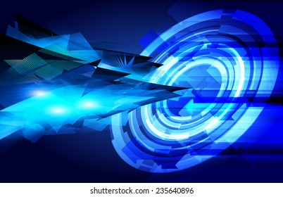 Dark blue Light Abstract Technology background for computer graphic website internet. 