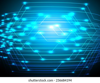Dark blue Light Abstract Technology background for computer graphic website and internet.
