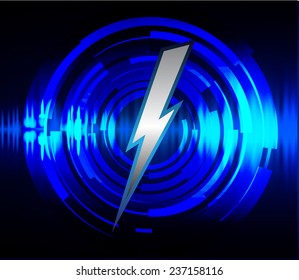 Dark blue Light Abstract Technology background for computer graphic website internet.