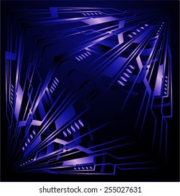 Dark blue Light Abstract Technology background for computer graphic website internet. circuit