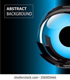Dark blue Light Abstract Technology background for computer graphic website internet and business. eye. text box card. Brochure.
