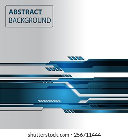 Dark blue Light Abstract Technology background for computer graphic website and internet, circuit. silver background