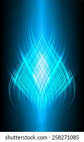 Dark blue Light Abstract Technology background for computer graphic website internet. Brochure. card. wave