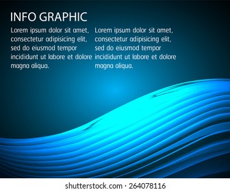 Dark blue Light Abstract Technology background for computer graphic website internet and business. text box. Brochure. card. wave. banner. curve