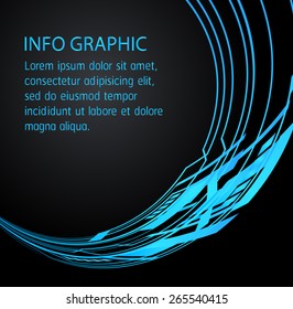 Dark blue Light Abstract Technology background for computer graphic website internet. text box. Brochure. card. banner. circuit. black background.
