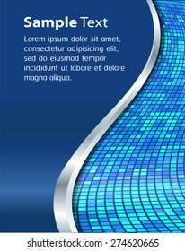 dark blue Light Abstract Technology background computer graphic website internet and business. circuit. vector illustration. text box. Brochure. card. banner flyer magazine. Design label.