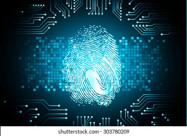 dark blue Light Abstract Technology background for computer graphic website internet web. circuit. illustration. infographics. binary code. www. vector. Spark. motion move blur. Finger-print scan. 