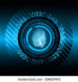 dark blue Light Abstract Technology background for computer graphic website internet web. circuit. illustration. infographics. binary code. www. vector. Spark. motion move blur. Finger-print scan. 