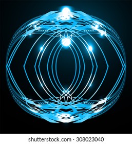 Dark blue Light Abstract Technology background for computer graphic website internet and business. text box. Brochure. card. wave.