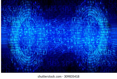 dark blue Light Abstract Technology background for computer graphic website internet and business circuit.illustration.digital. infographics. binary code background. Spark. vector