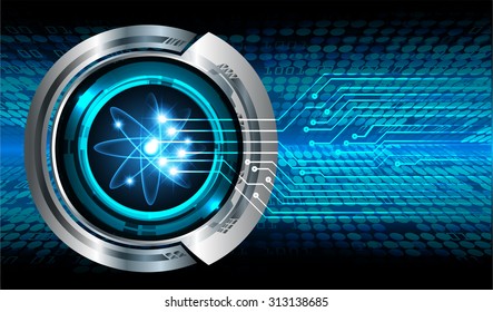 dark blue Light Abstract Technology background for computer graphic website internet business. circuit. vector illustration. infographics. motion move blur.neon.molecule atom electron neutron nuclear.