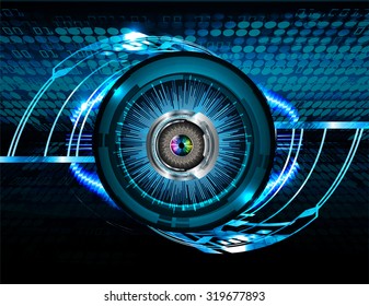 Dark blue Light Abstract Technology background for computer graphic website internet business. circuit. vector illustration. infographics. motion move blur.neon. eye